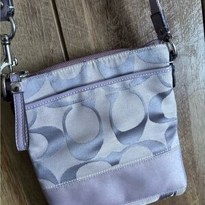 Coach Lavender Signature Crossbody Bag